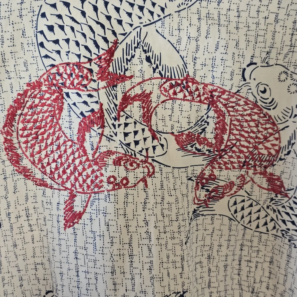 Citron Koi Fish Print Sixe XO - Picture 5 of 8